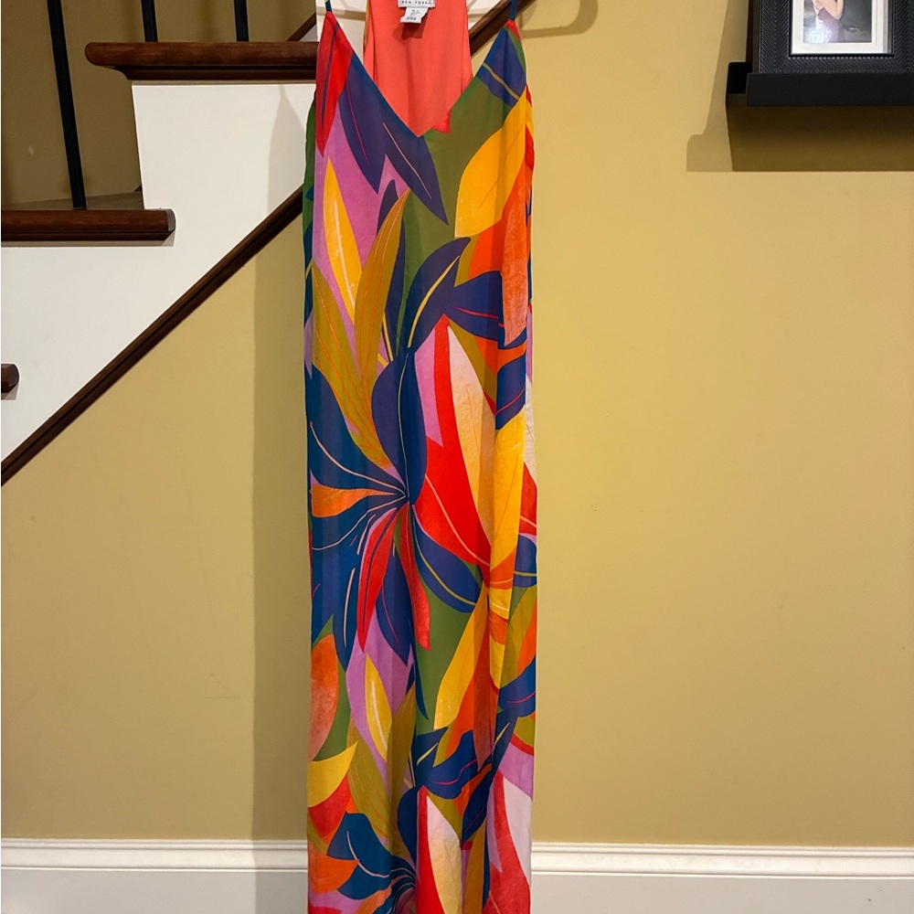 Nicole Miller Colorful Abstract Maxi Dress